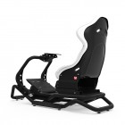 Rseat N1 White Seat / Black Frame Racing Simulator Cockpit